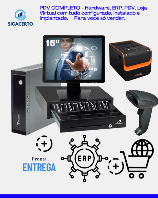 KIT Completo de PDV - Comece a vender agora mesmo - com integração a SEFAZ