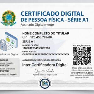 Certificado Digital A1-CPF - Validade 1 ano